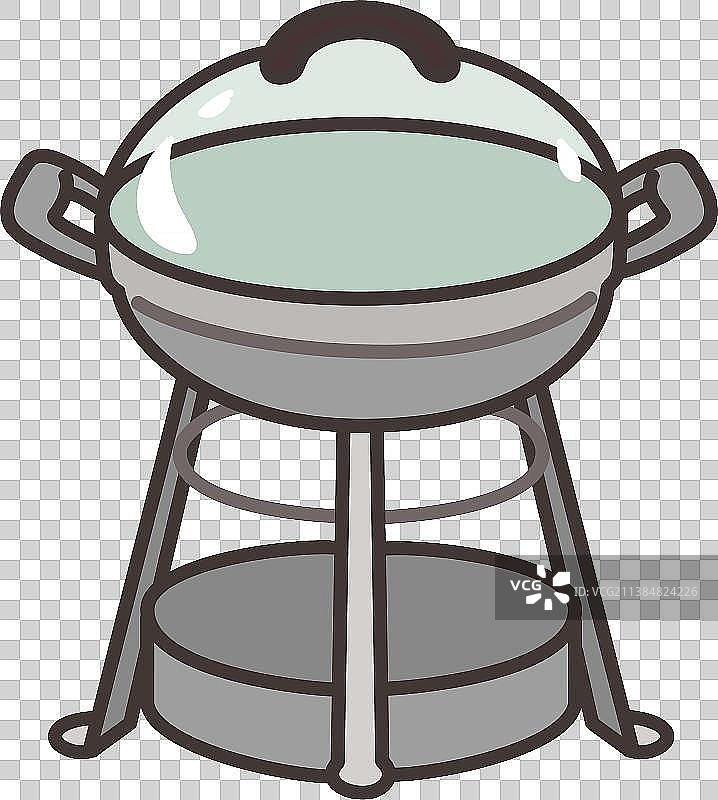 卡通烧烤炉图片素材