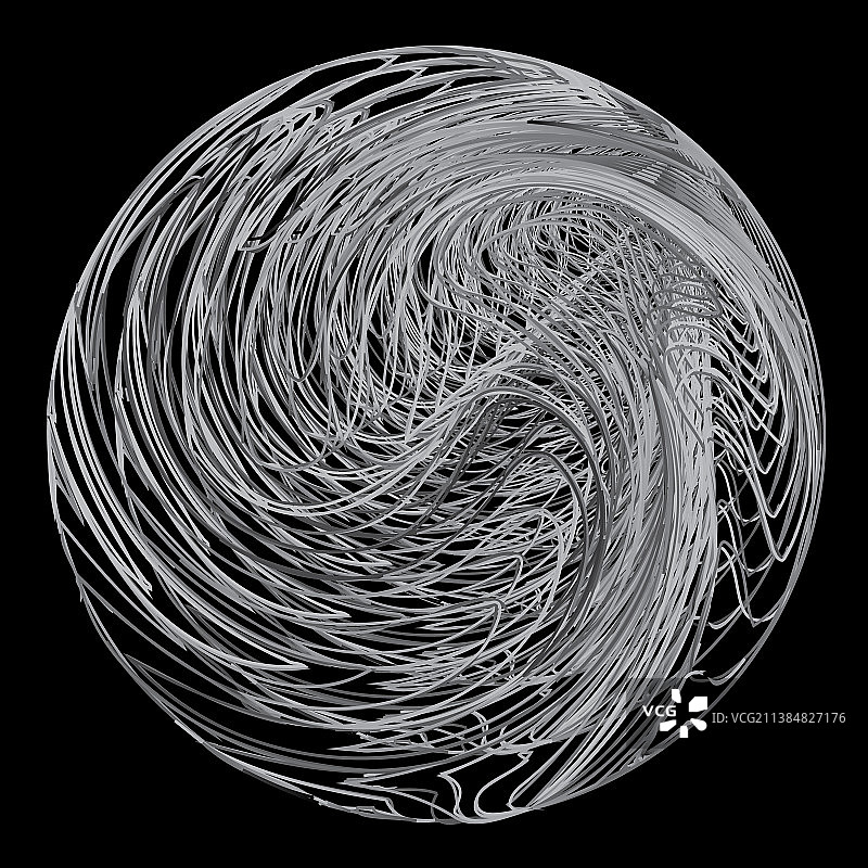 装饰抽象圆形螺旋条纹球体图片素材