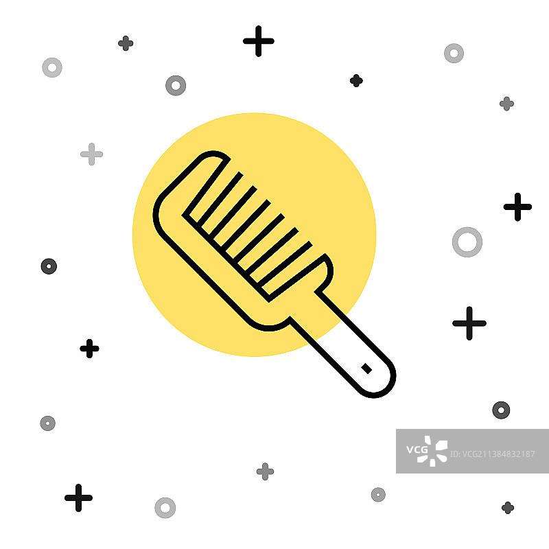 黑色线条发刷图标图片素材