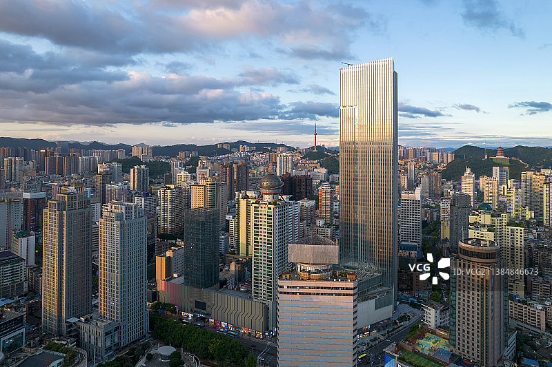 贵阳市云岩区大十字全景图片素材