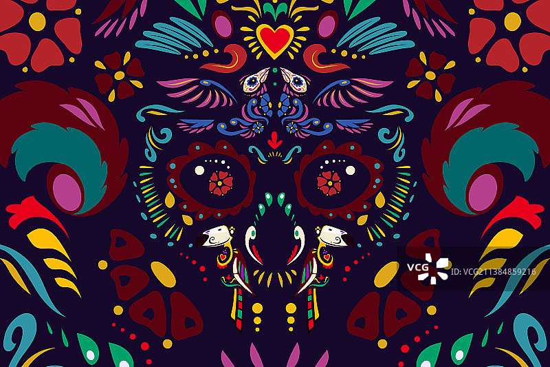 亡灵节卡通装饰背景图片素材