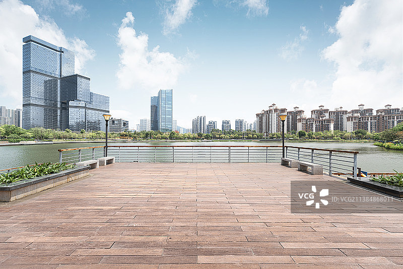 广州南沙城市天际线图片素材