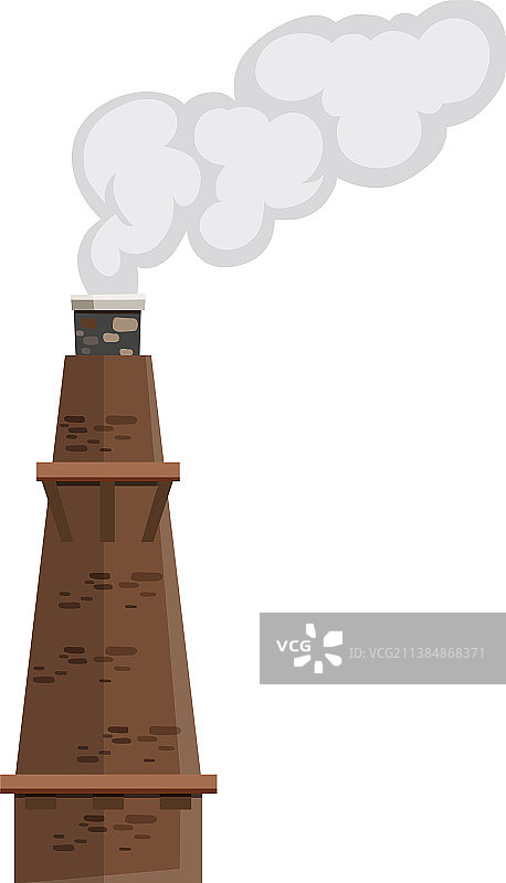 冒烟的老式中世纪烟囱图片素材