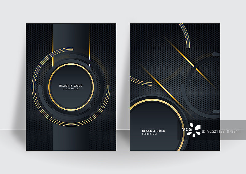 现代奢华黑色金色高级背景图片素材