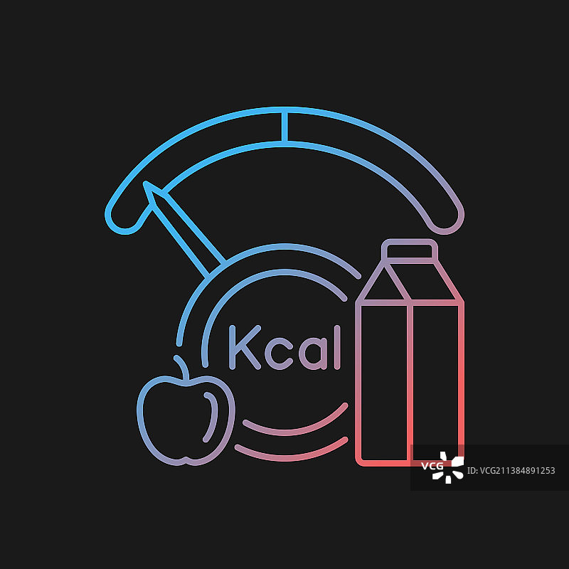 热量不足渐变图标图片素材