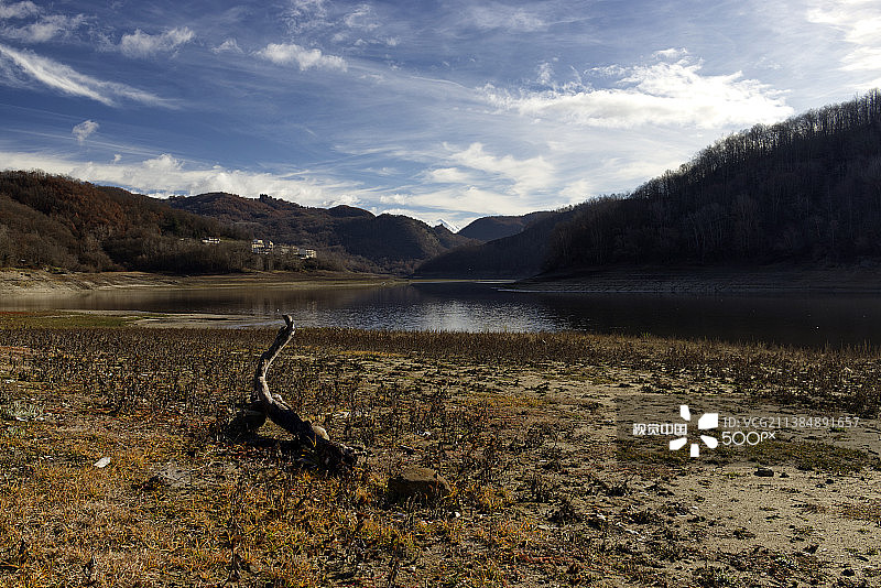 意大利列蒂省萨尔托湖风光图片素材
