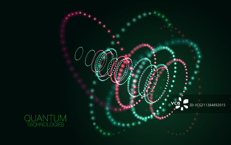 抽象量子科技背景图片素材