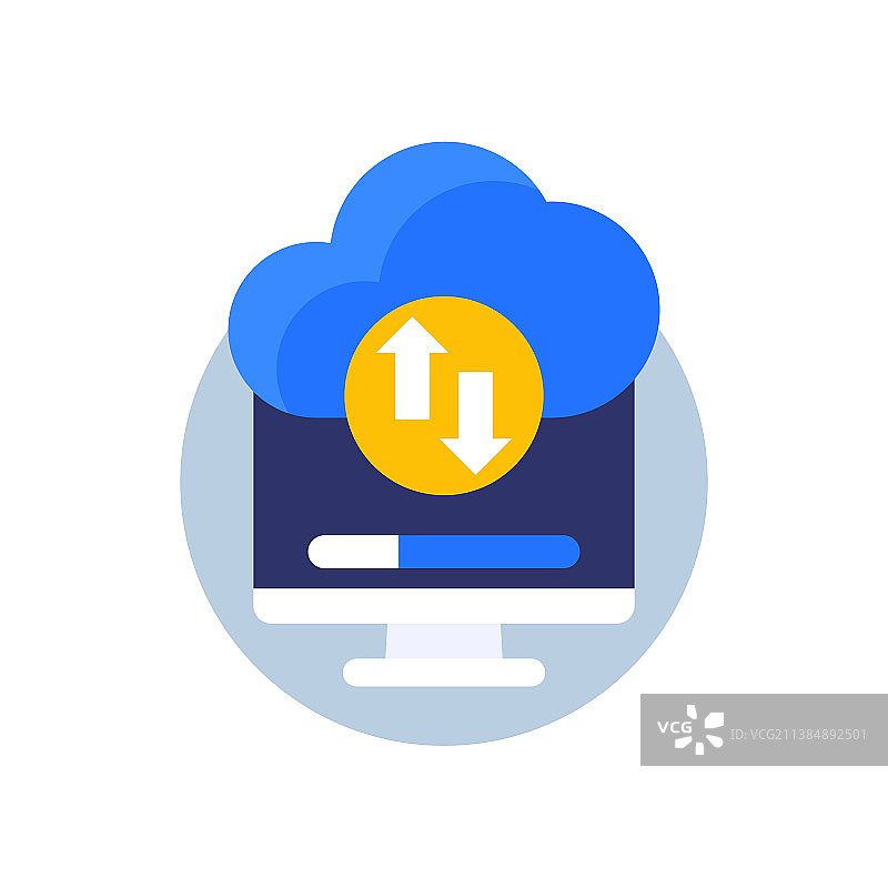 用于备份图标的云存储图片素材