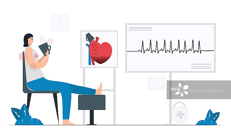 女人喝咖啡过量图片素材