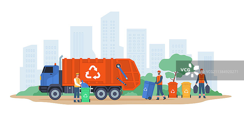 垃圾运输废物箱运输图片素材