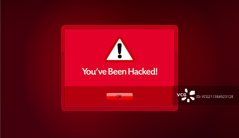 带有警告消息的数字窗口图片素材