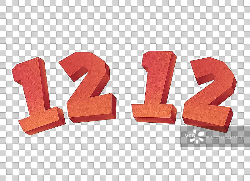 双十二购物狂欢节数字字体设计图片素材