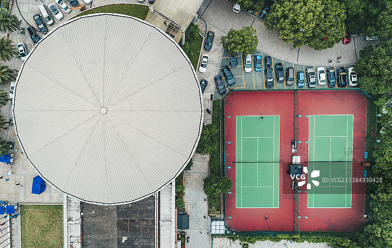 航拍温岭·锦园小区（一）图片素材