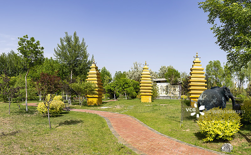 宁夏银川花博园---云南园图片素材