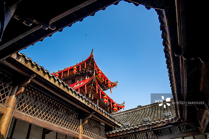 阆中古城中天楼图片素材