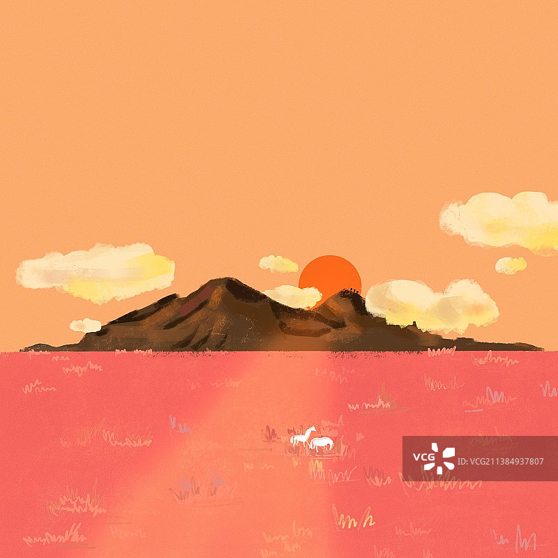 大山的365天好风景图片素材