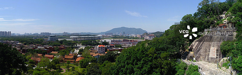 航拍九日山金鸡闸图片素材