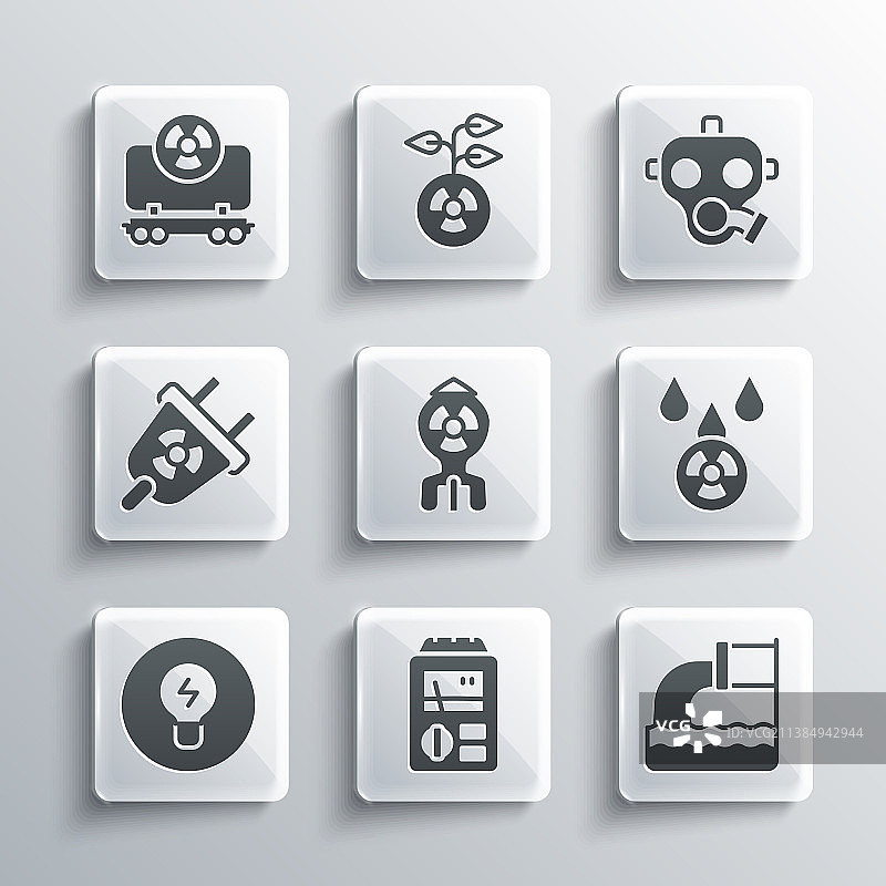 剂量计废水酸雨组合图片素材