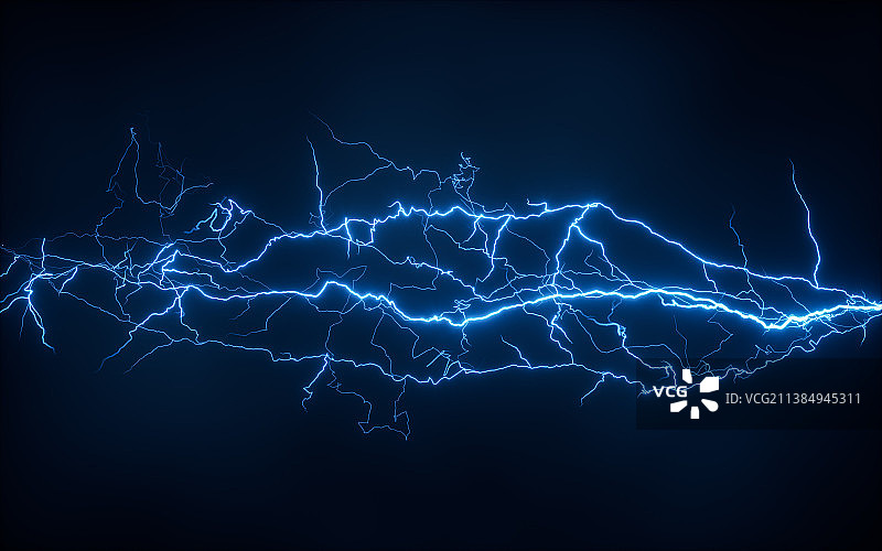 闪电特效3D渲染图片素材