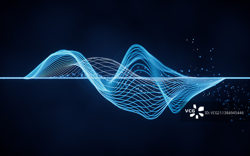 抽象渐变曲线背景3D渲染图片素材