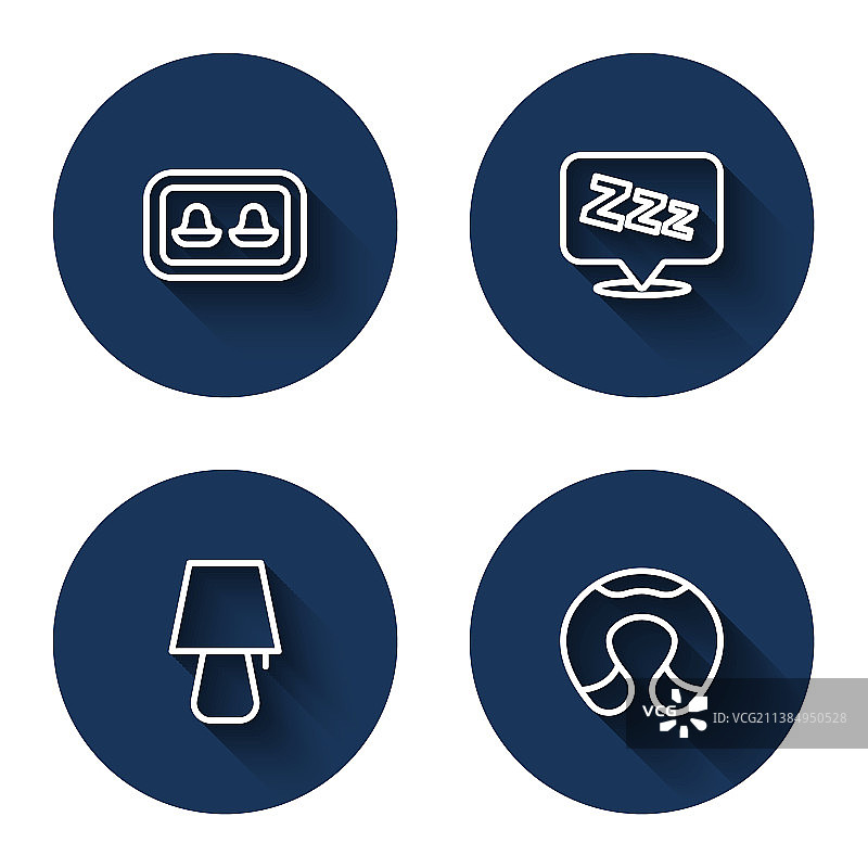 带收纳盒的耳塞睡眠桌图片素材