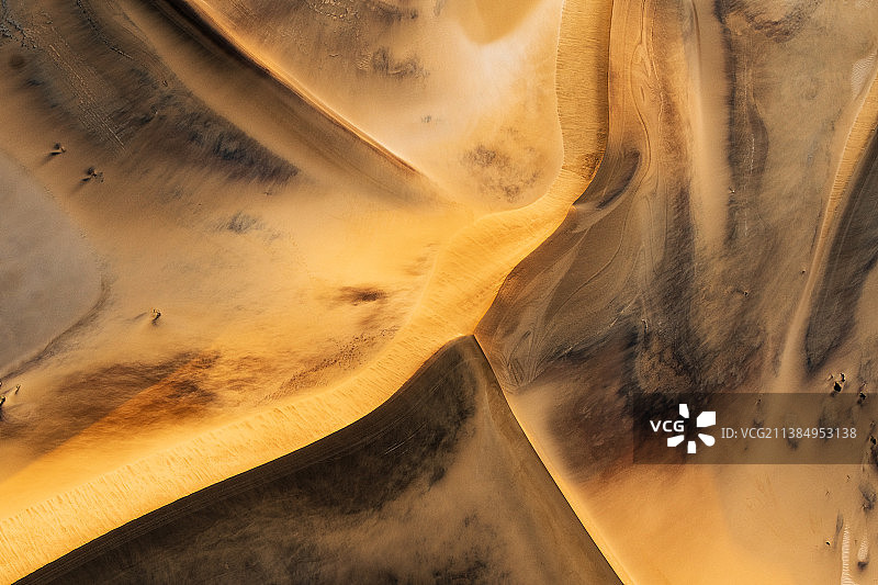 纳米比亚斯瓦科普蒙德沙漠沙丘航拍图片素材