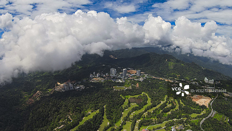 马来西亚彭亨州的景观高角度视图图片素材