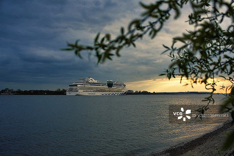 日落时分的海景图片素材