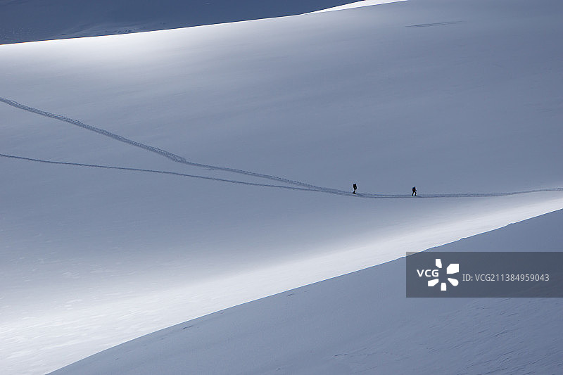回家路，坎特伯雷雪山风景，新西兰图片素材