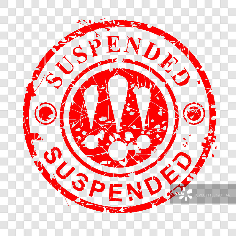 红色圆形Grunge橡胶印章效果图片素材