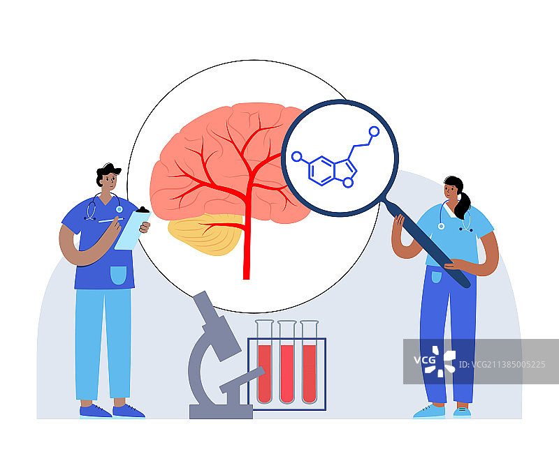 血清素公式图标图片素材