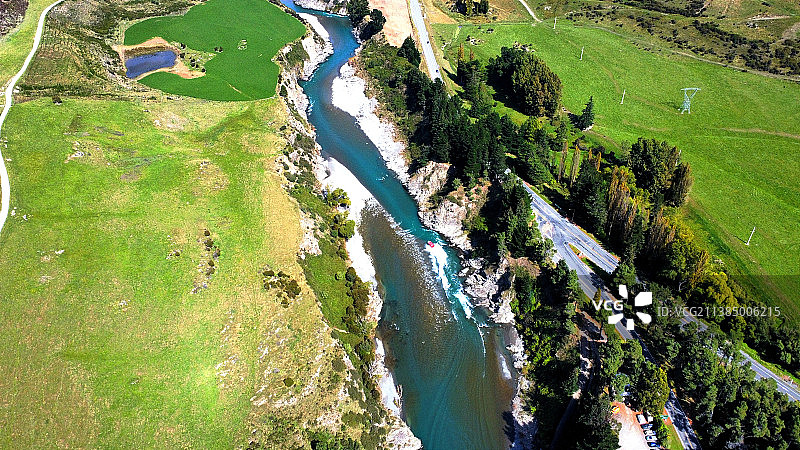 怀奥河高角度树木景观图片素材