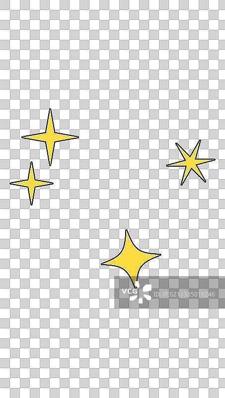 星星 闪亮  布灵布灵 六角形 光图片素材