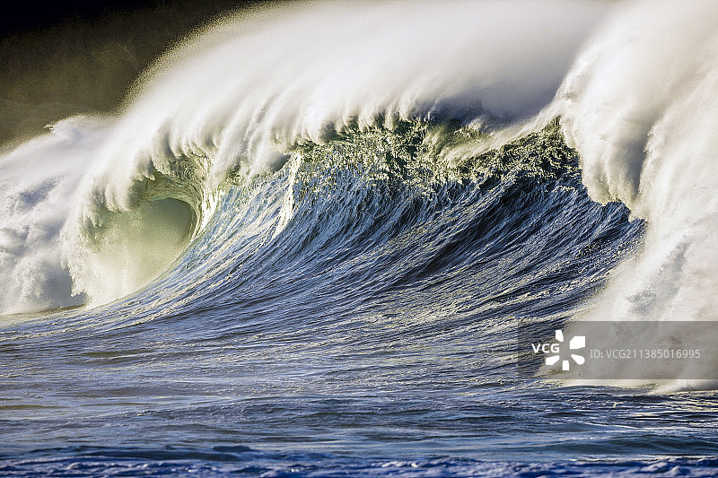 壮丽的海浪景观图片素材
