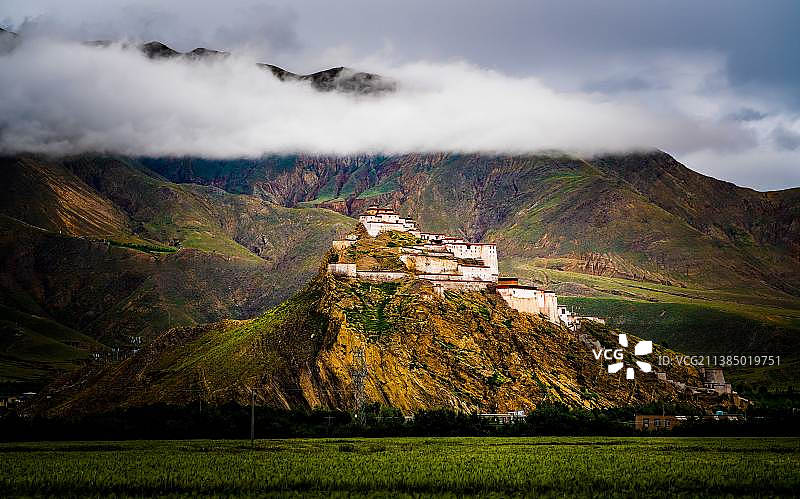 江孜古城图片素材