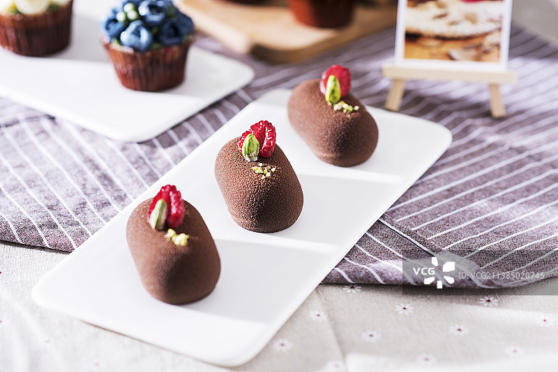 树莓点心图片素材