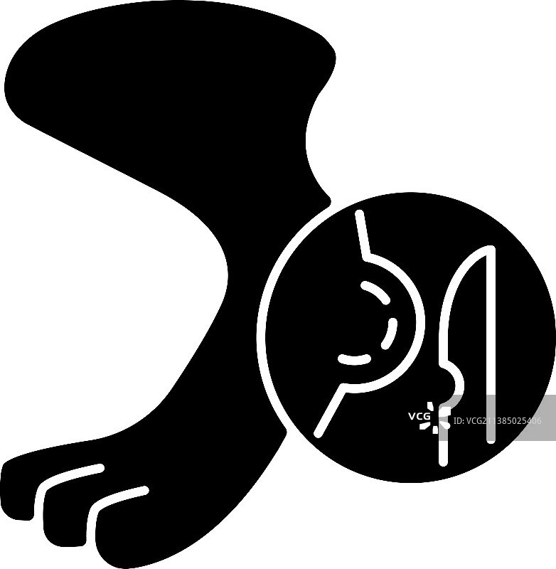 脂肪瘤黑色字形图标图片素材