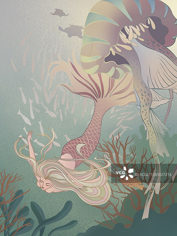 美人鱼图片素材