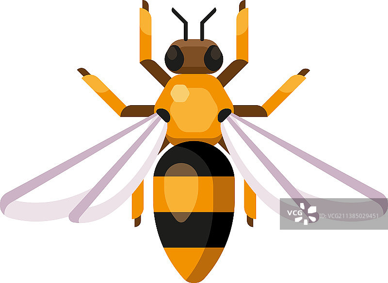 扁平风蜜蜂图片素材