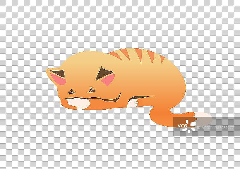 睡觉的橘猫图片素材