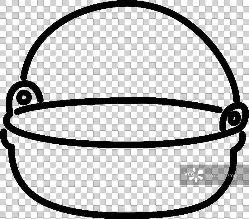 卡通锅简笔画图标图片素材