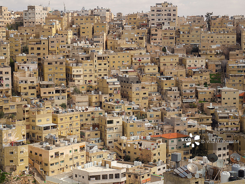 约旦安曼城市建筑航拍图片素材