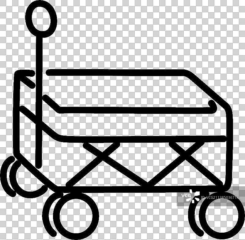 露营车简笔画图标图片素材