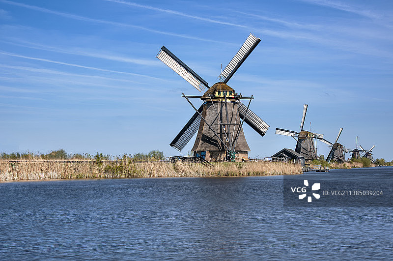荷兰风车图片素材