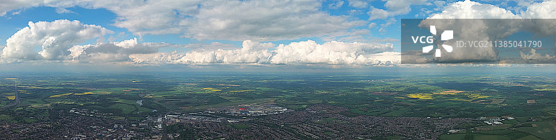 英格兰卢顿镇最佳无人机航拍，英国图片素材