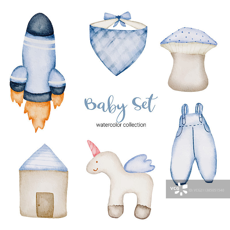 婴儿服装部件素材图片素材