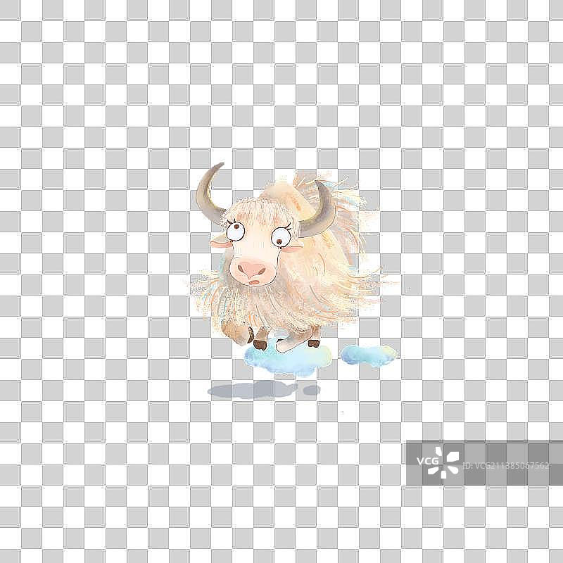 可爱牦牛图片素材