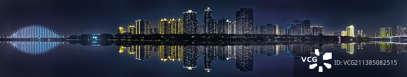 永和 北大桥全景图黑金图片素材