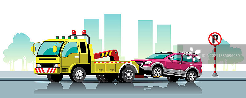 道路上的拖车运输图片素材