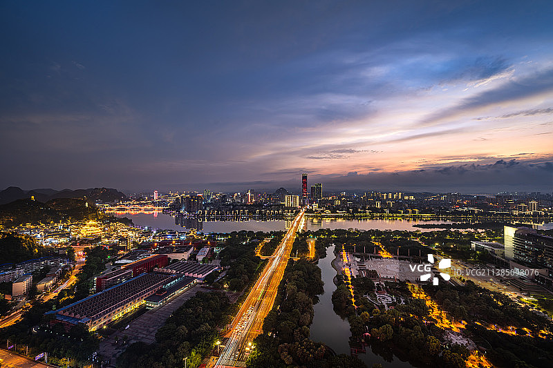 柳州夜景图片素材